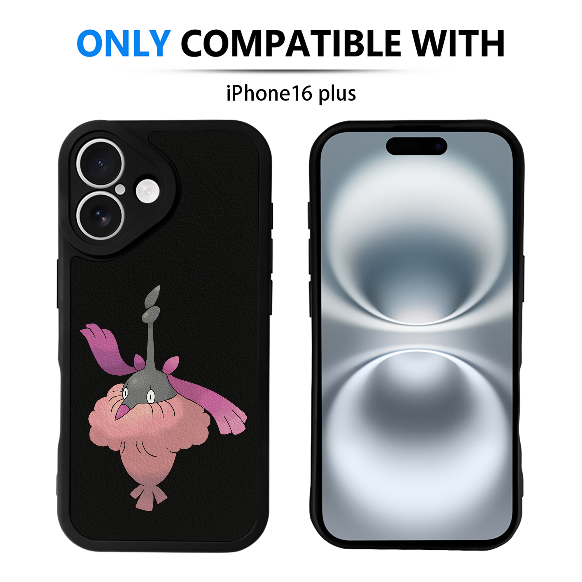 （画像用） ポケットモンスター Pokémon 【iPhone 16シリーズ対応】シリコンスマホケース（レザー調） 材質：シリコン